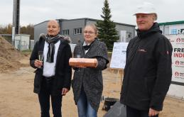 Grundsteinlegung f&uuml;r den Neubau von Halle 4